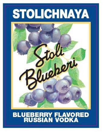  STOLICHNAYA STOLI BLUEBERI BLUEBERRY FLAVORED RUSSIAN VODKA