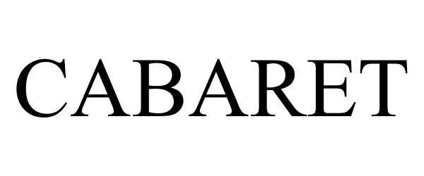 Trademark Logo CABARET