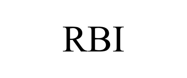 Trademark Logo RBI
