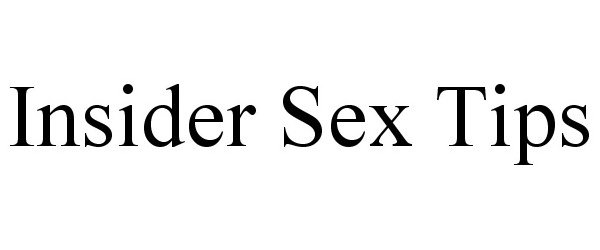  INSIDER SEX TIPS