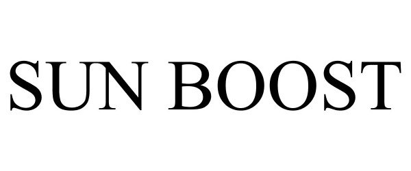 Trademark Logo SUN BOOST