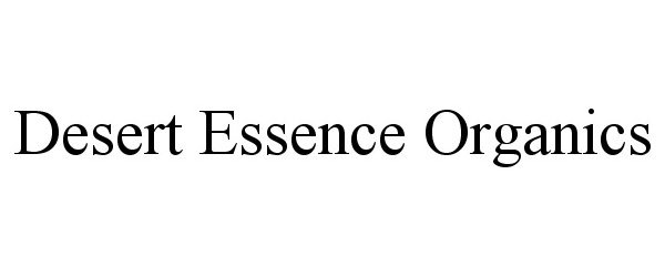 Trademark Logo DESERT ESSENCE ORGANICS