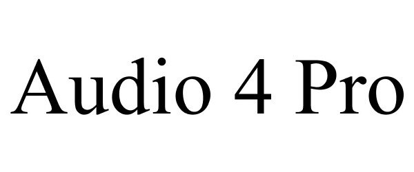  AUDIO 4 PRO