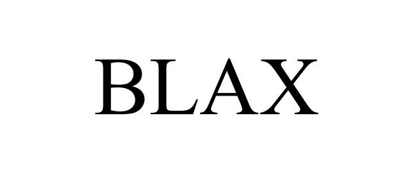 Trademark Logo BLAX