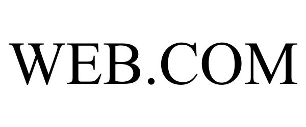 Trademark Logo WEB.COM