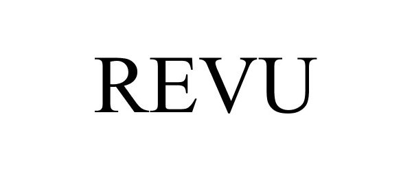 Trademark Logo REVU