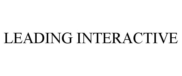  LEADING INTERACTIVE