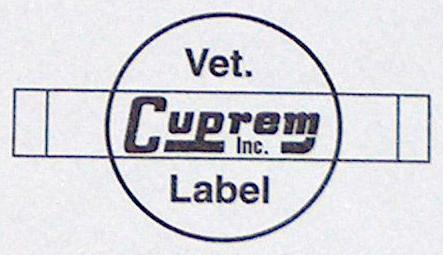  CUPREM INC. VET. LABEL