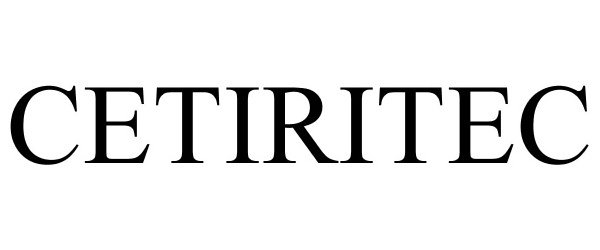 Trademark Logo CETIRITEC