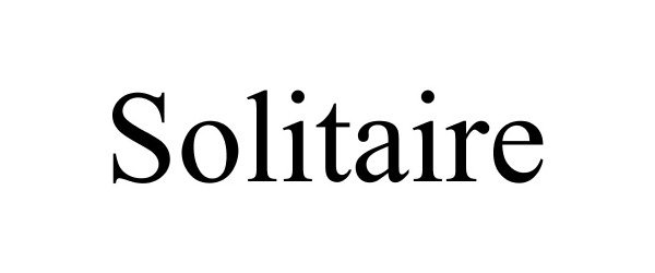 Trademark Logo SOLITAIRE