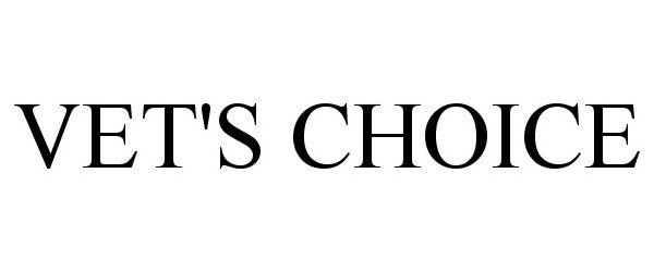 Trademark Logo VET'S CHOICE