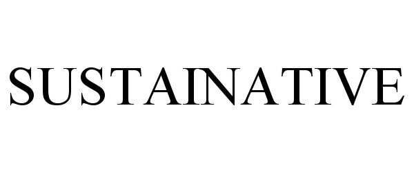 Trademark Logo SUSTAINATIVE