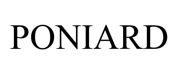 Trademark Logo PONIARD