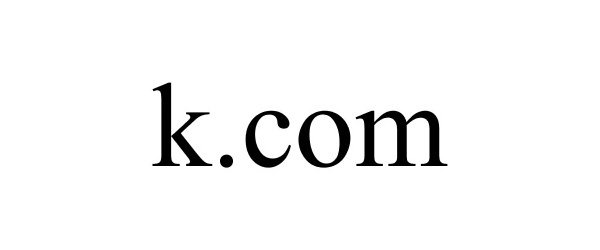 Trademark Logo K.COM