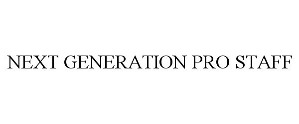  NEXT GENERATION PRO STAFF