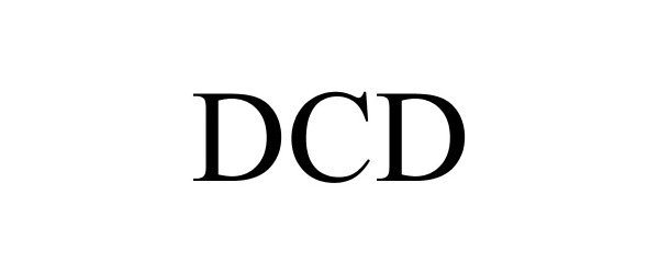 Trademark Logo DCD