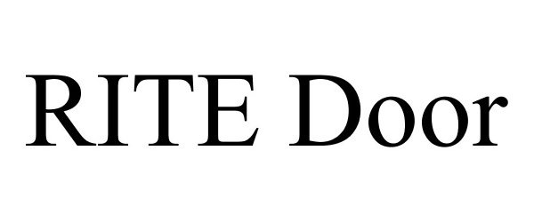 Trademark Logo RITE DOOR