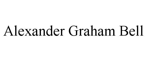 Trademark Logo ALEXANDER GRAHAM BELL