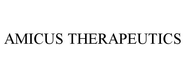 Trademark Logo AMICUS THERAPEUTICS