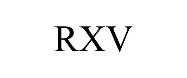 Trademark Logo RXV