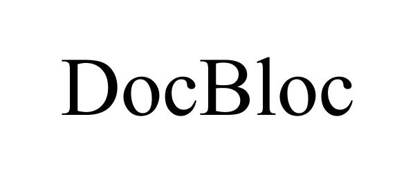 Trademark Logo DOCBLOC