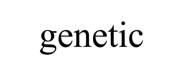 Trademark Logo GENETIC