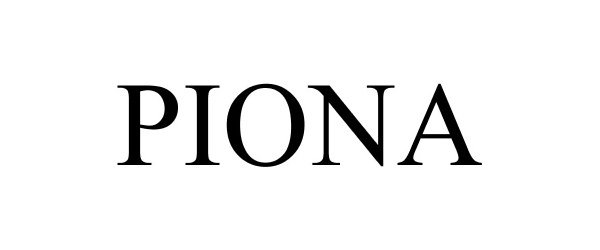 Trademark Logo PIONA