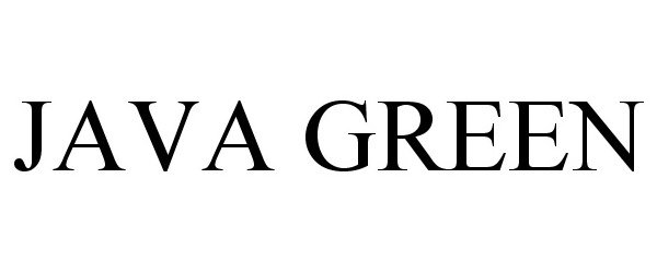 Trademark Logo JAVA GREEN
