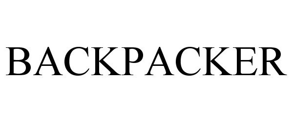Trademark Logo BACKPACKER