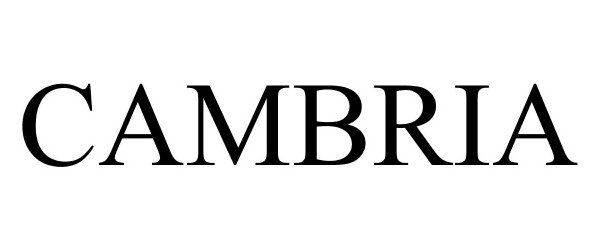 Trademark Logo CAMBRIA
