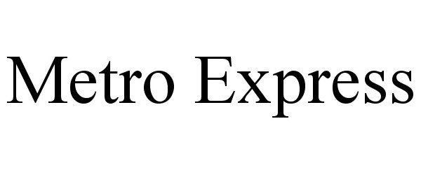 Trademark Logo METRO EXPRESS