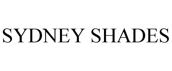 Trademark Logo SYDNEY SHADES