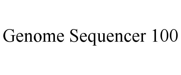  GENOME SEQUENCER 100