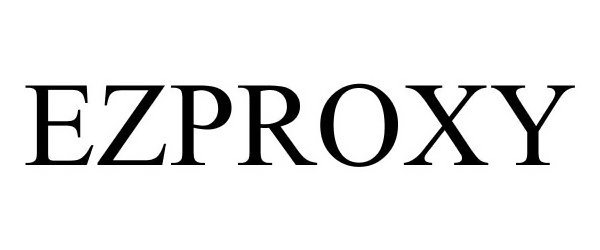Trademark Logo EZPROXY