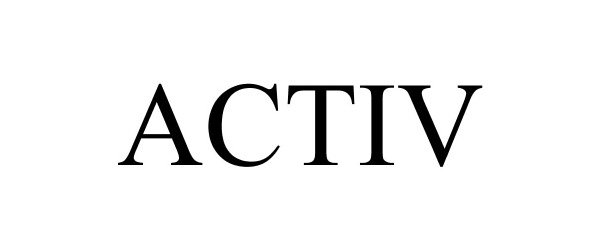 Trademark Logo ACTIV