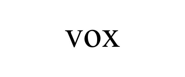 Trademark Logo VOX
