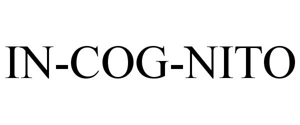 Trademark Logo IN-COG-NITO