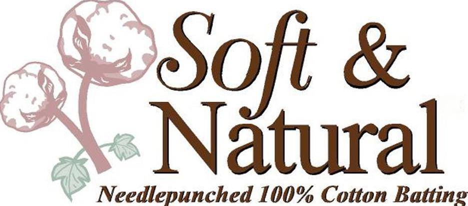  SOFT &amp; NATURAL NEEDLEPUNCHED 100% COTTON BATTING