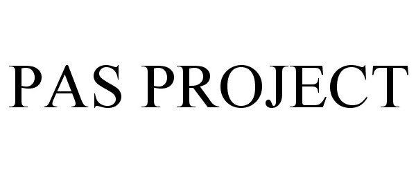 Trademark Logo PAS PROJECT