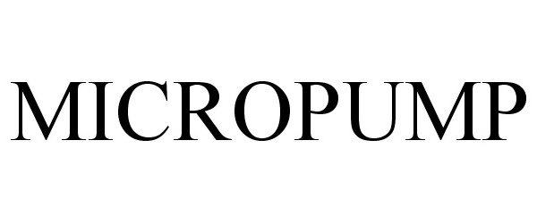 Trademark Logo MICROPUMP