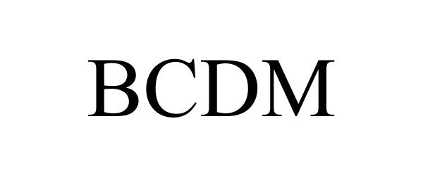 Trademark Logo BCDM