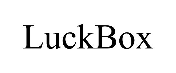 Trademark Logo LUCKBOX
