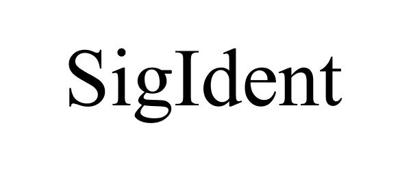 Trademark Logo SIGIDENT