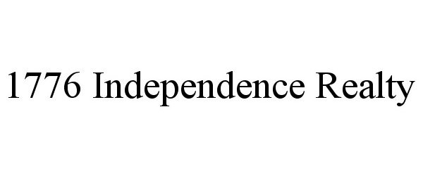 Trademark Logo 1776 INDEPENDENCE REALTY