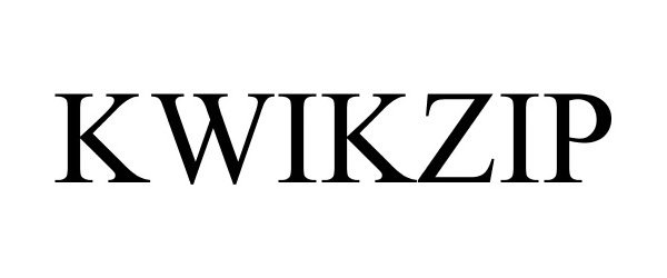 Trademark Logo KWIKZIP