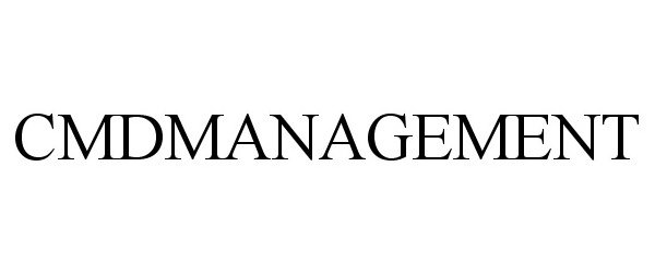 Trademark Logo CMDMANAGEMENT