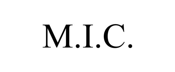 Trademark Logo M.I.C.