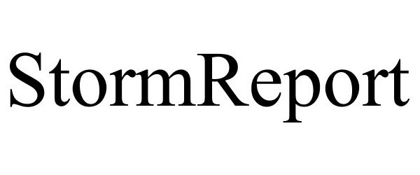 Trademark Logo STORMREPORT
