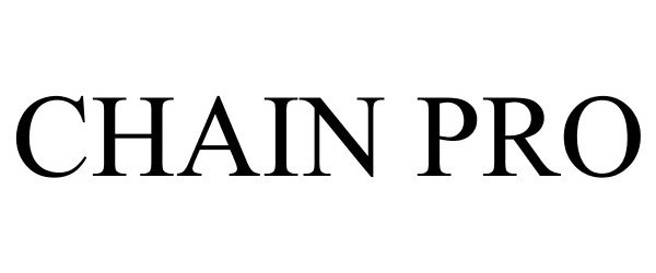 Trademark Logo CHAIN PRO