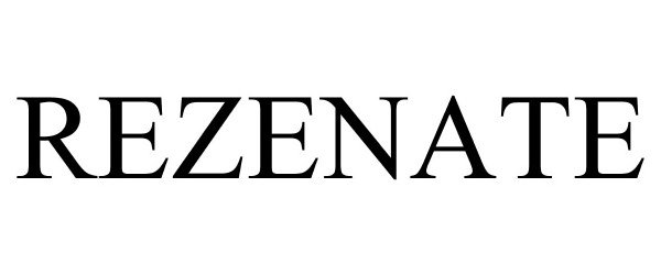 Trademark Logo REZENATE